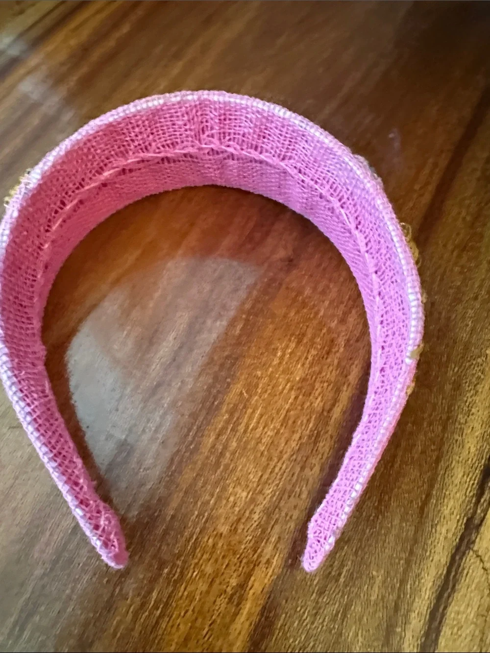 1-2 years old baby Pink Floral Embroidered Tiara